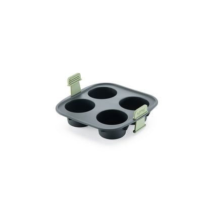Air fryer Muffins Mould, 4 hole - Grey