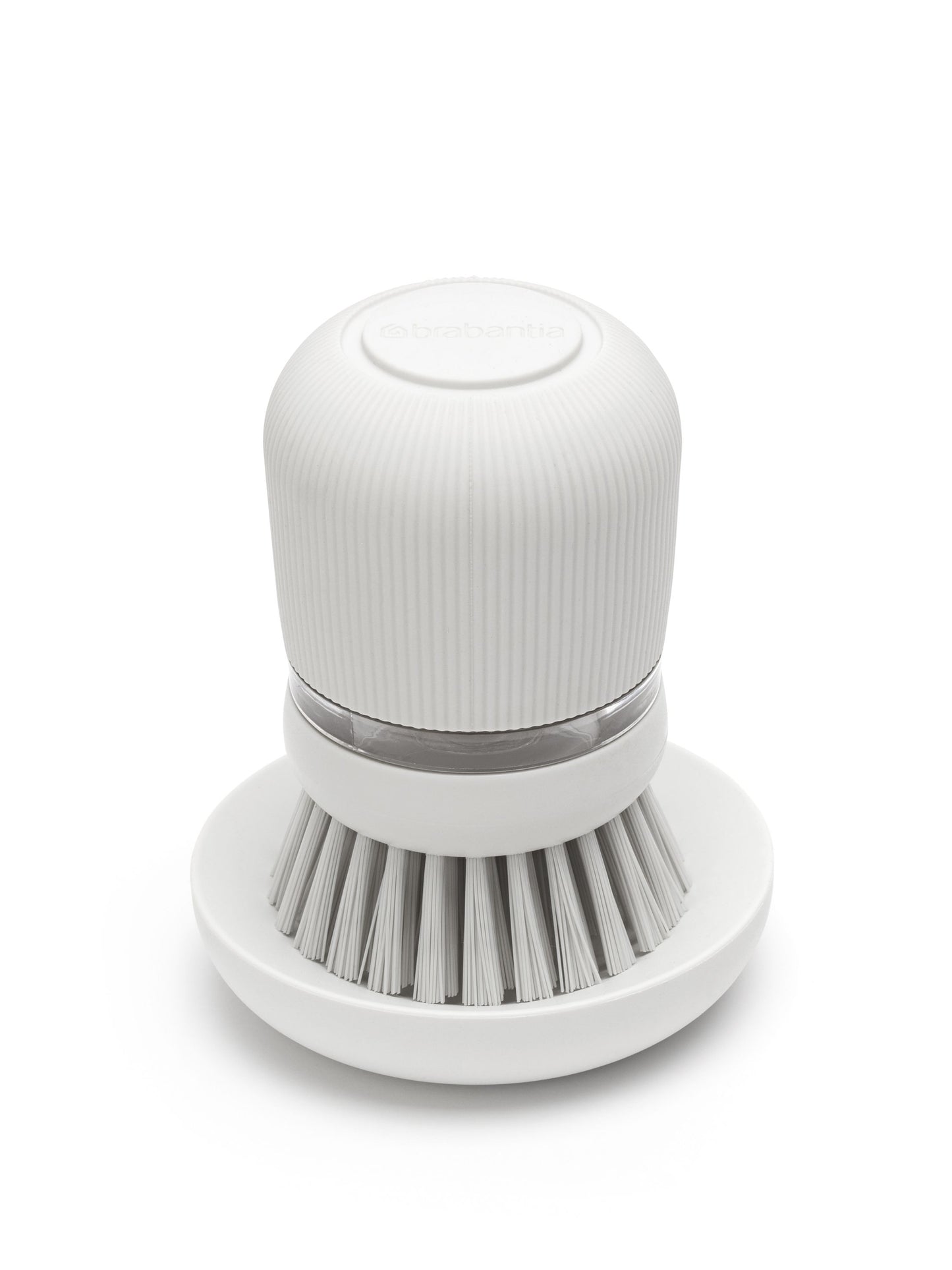 Soap Dispensing Dish Brush - Light Grey