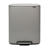 Bo Pedal Bin 60 litre - Mineral Concrete Grey