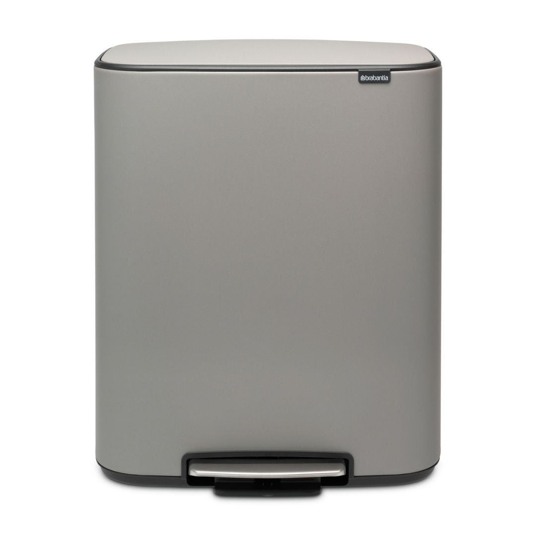 Bo Pedal Bin 60 litre - Mineral Concrete Grey