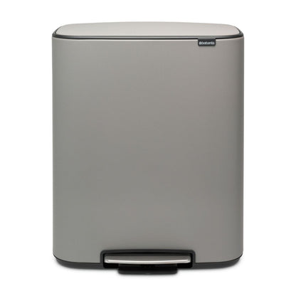 Bo Pedal Bin 60 litre - Mineral Concrete Grey
