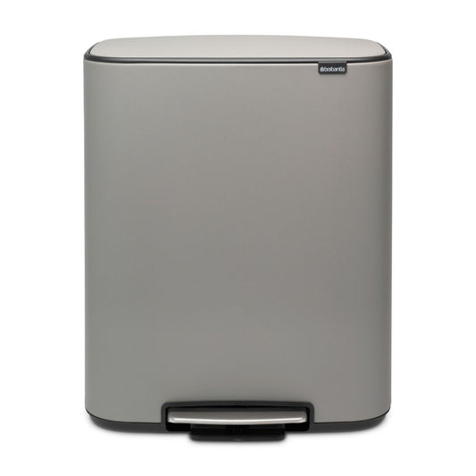 Bo Pedal Bin 60 litre - Mineral Concrete Grey
