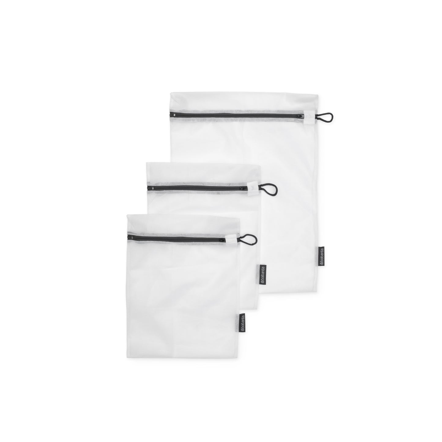Bra, Sock and Wash Bag Set - White / Grey Zipper