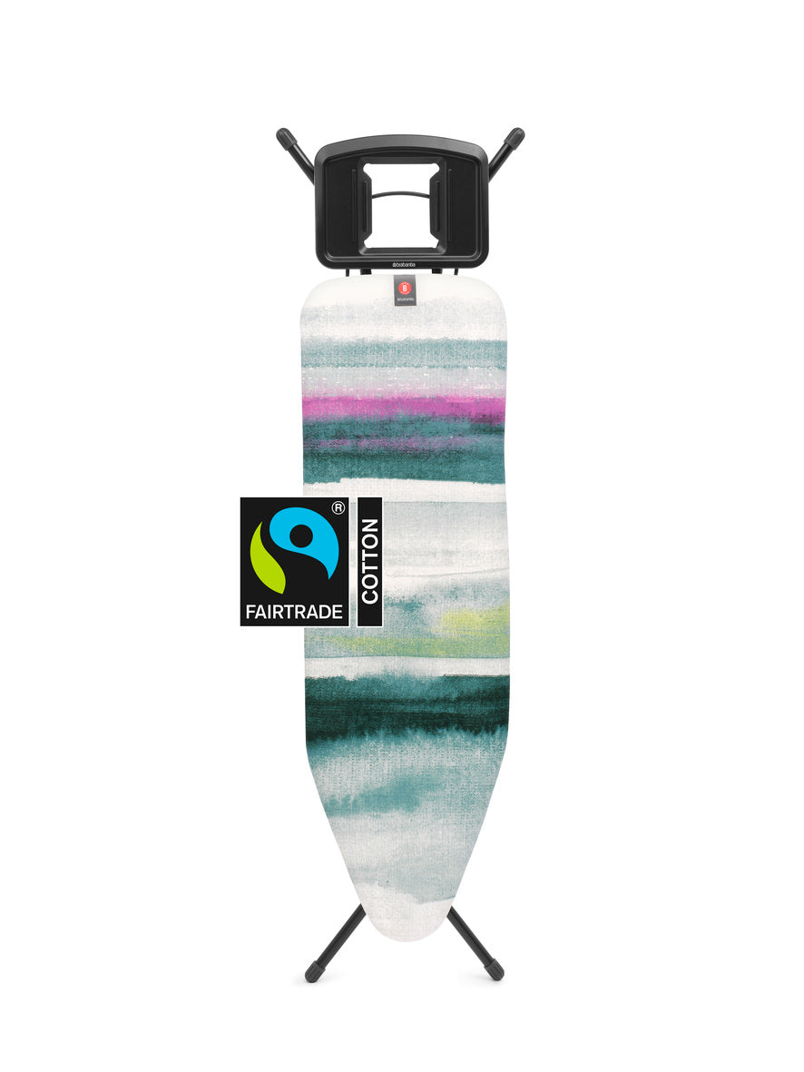 Ironing Board 124x38cm (B) Solid Steam Iron Rest - Morning Breeze