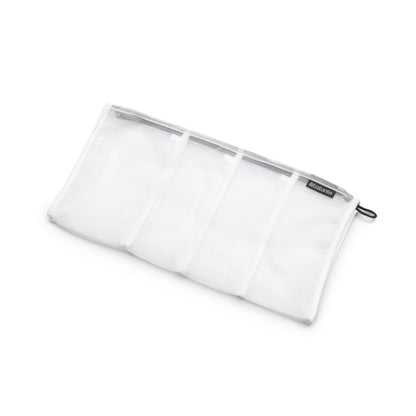 Bra, Sock and Wash Bag Set - White / Grey Zipper