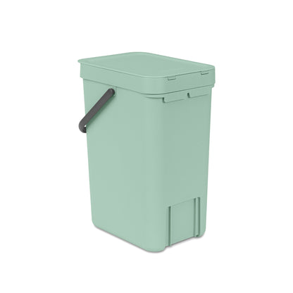 Sort & Go Waste Bin 12 litre - Jade Green
