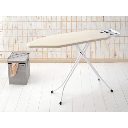 Ironing Board C, 124x45 cm, Solid Steam Iron Rest - Ecru