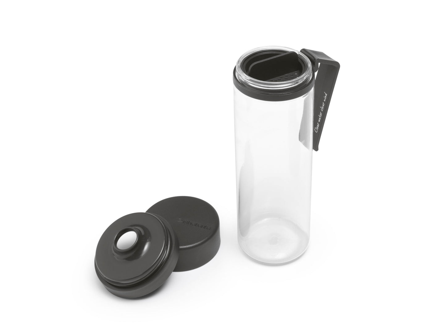 Make & Take Water Bottle with Strainer, 500ml - Dark Grey