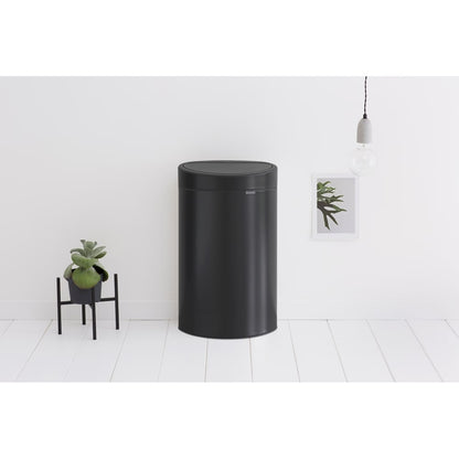 Touch Bin New 40 litre - Matt Black
