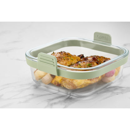 Air fryer Square Glass Dish - Transparent