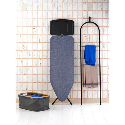 Ironing Board C 124x45 cm Solid Steam Unit Holder - Denim Blue
