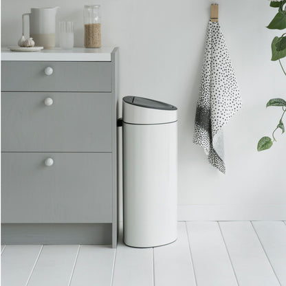 Touch Bin New 40 litre - White