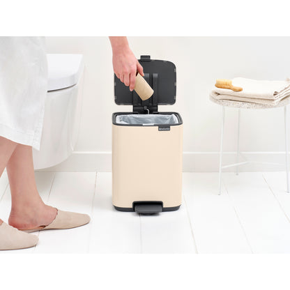 Bo Pedal Bin 7 Litre - Soft Beige