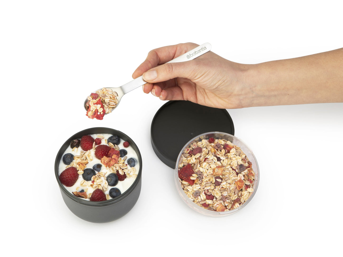 Make & Take Breakfast Bowl, 500ml - Dark Grey
