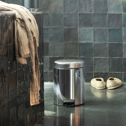Pedal Bin NewIcon 5 Litre - Brilliant Steel