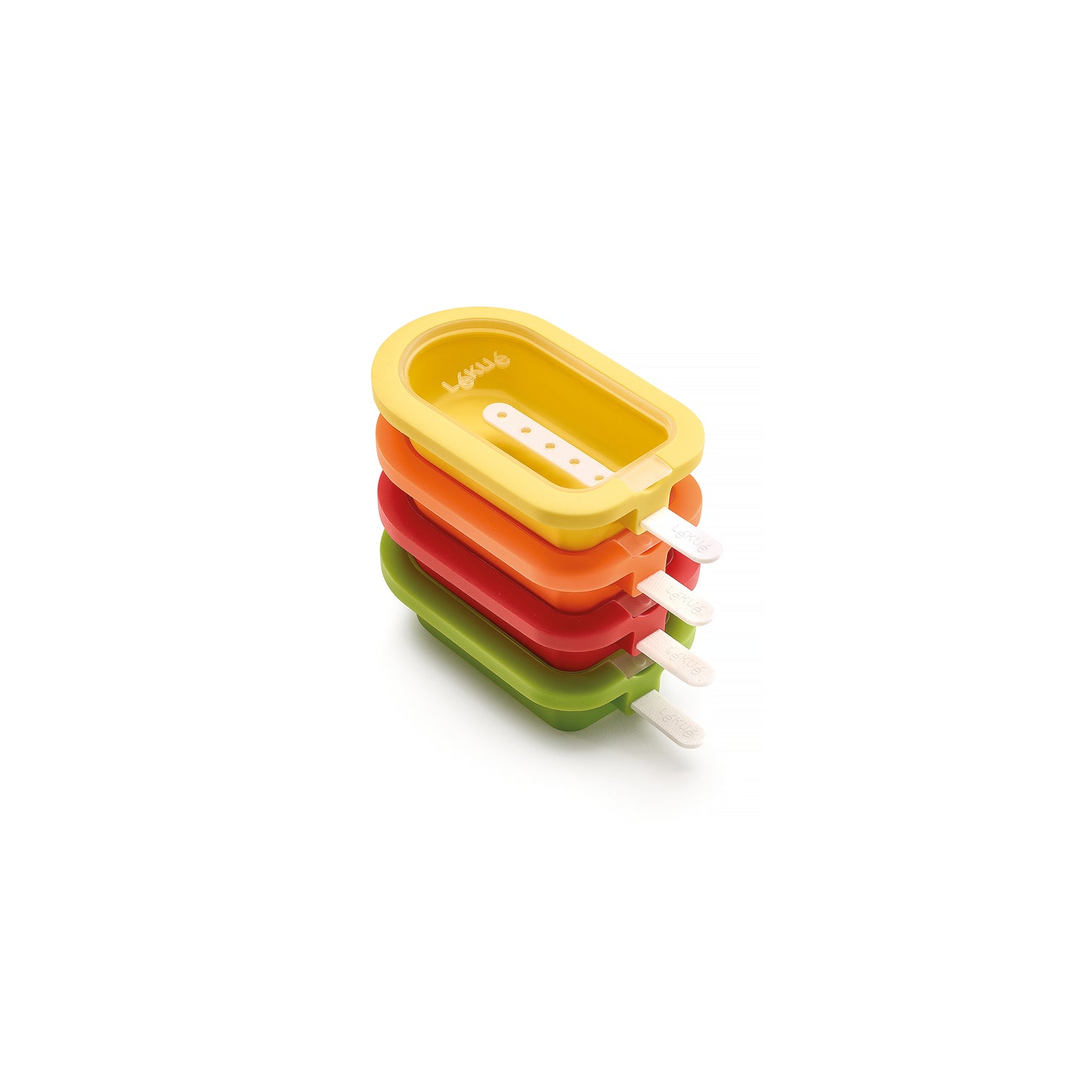Stackable Big Ice Lolly Moulds Set of 4 - Mixed