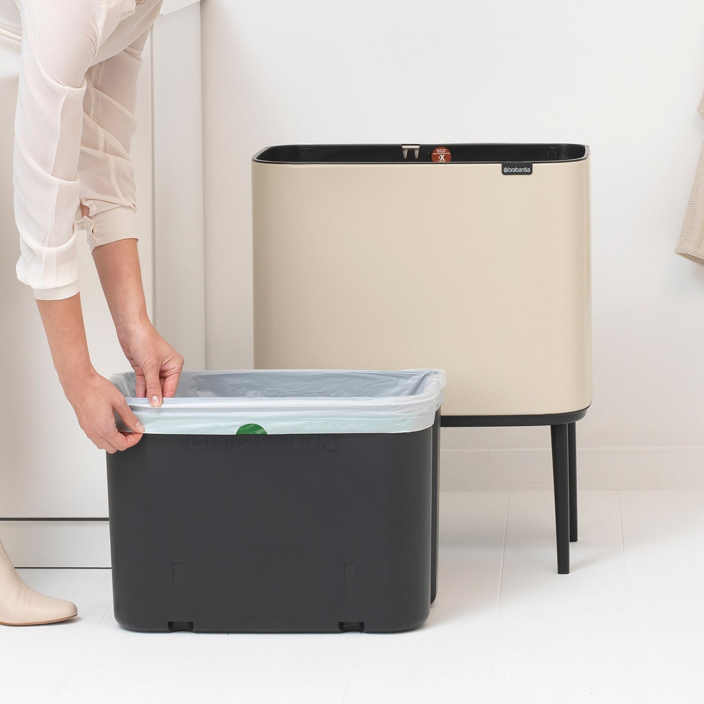 Bo Touch Bin 36 litre - Soft Beige