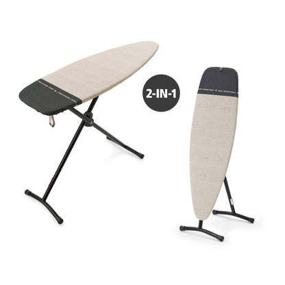 Steam & Ironing Board D, 135x45 cm, Heat Resistant Parking Zone - Denim Grey