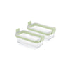 Air fryer Dual rectangular Glass Dishes Set of 2