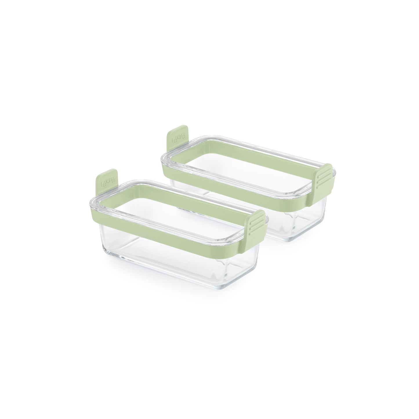 Air fryer Dual rectangular Glass Dishes Set of 2