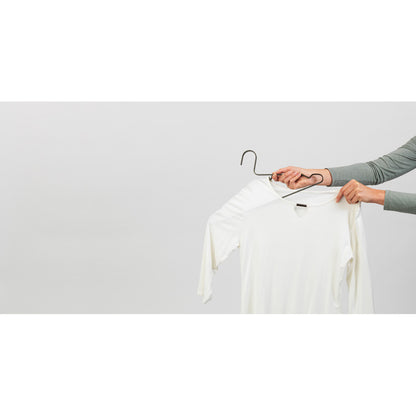 Aluminium Clothes Hanger, Set of 4 - Black