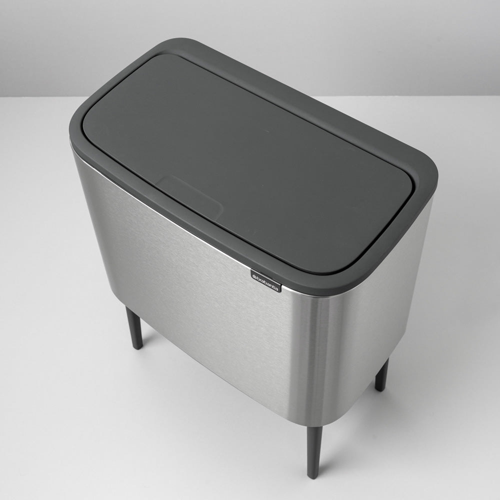 Bo Touch Bin 36 Litre - Fingerprint Proof Matt Steel