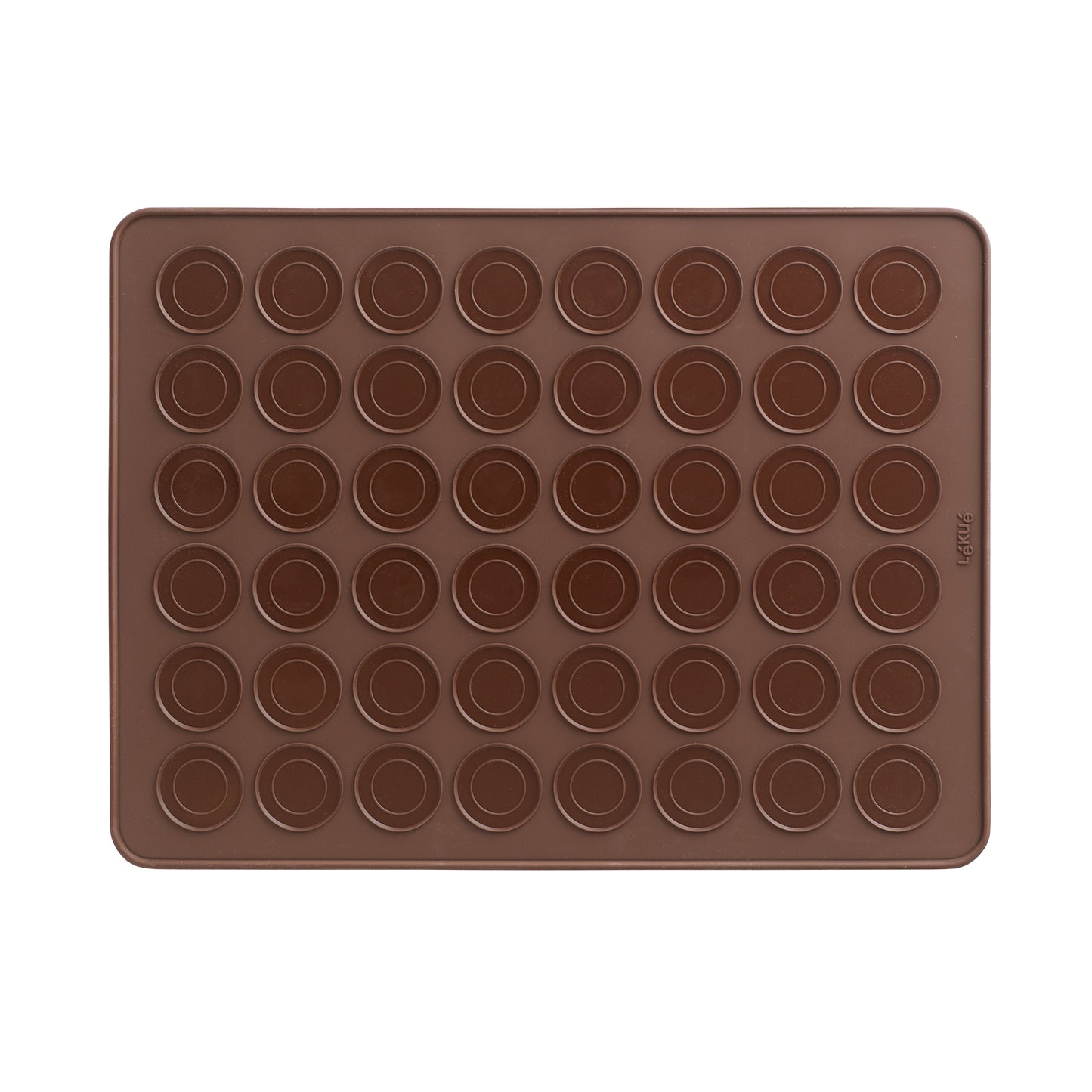 Silicone Macaron Baking Mat 40cm - Brown