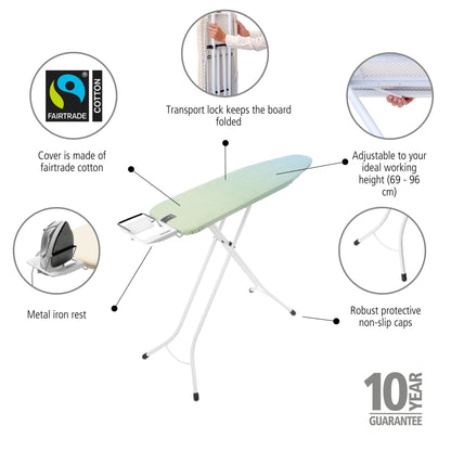 Ironing Board A 110x30 cm Steam Iron Rest - Soothing Sea