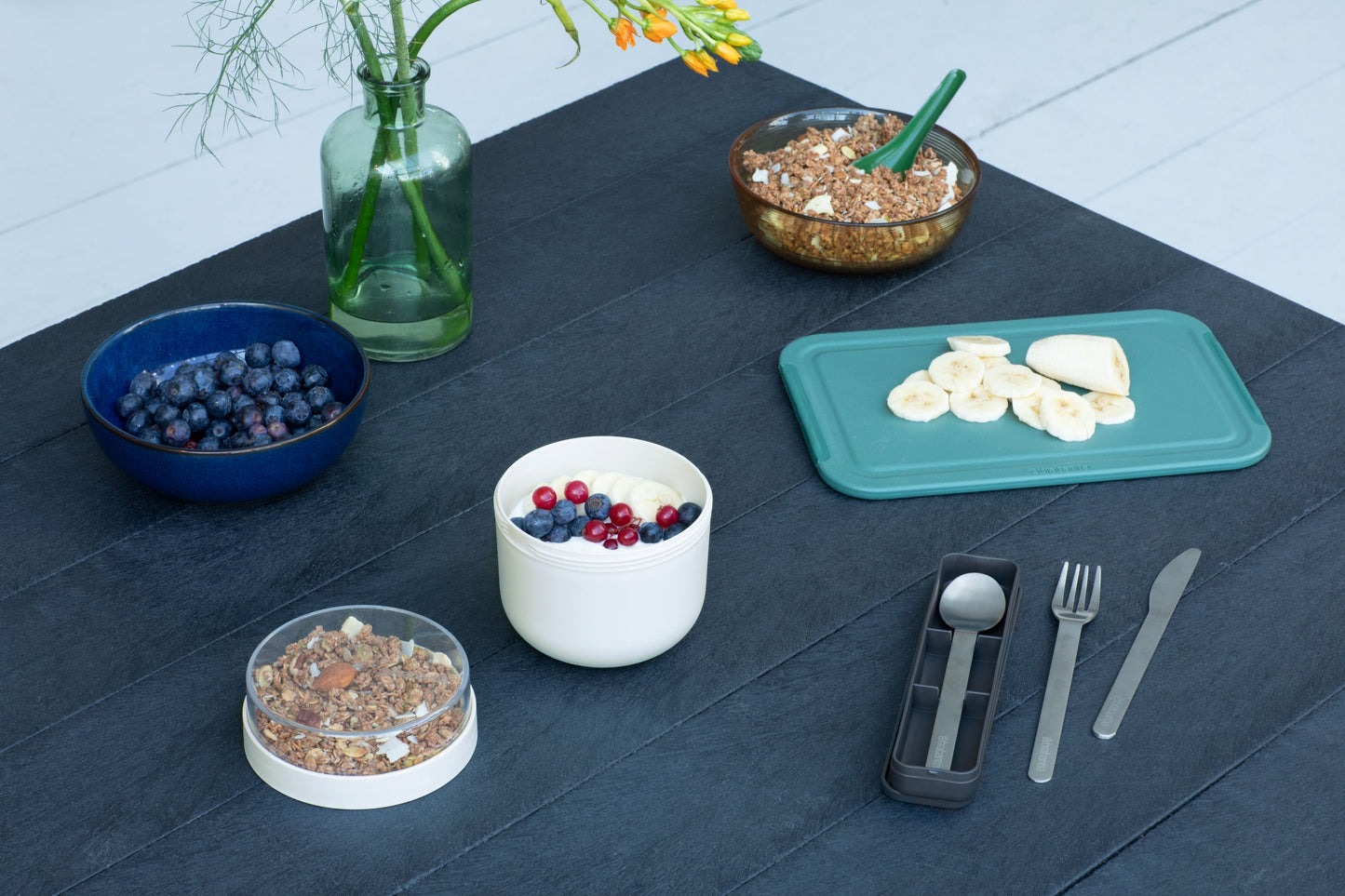 Make & Take Breakfast Bowl, 500ml - Light Grey