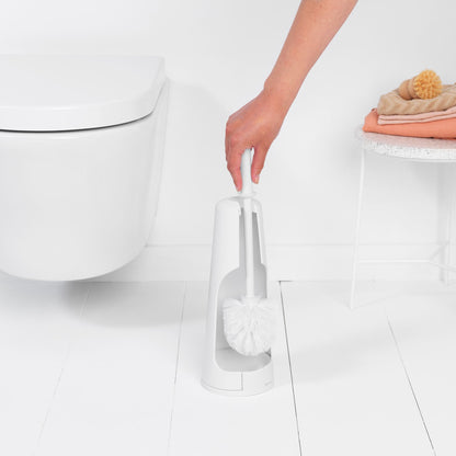 Toilet Brush & Holder - White