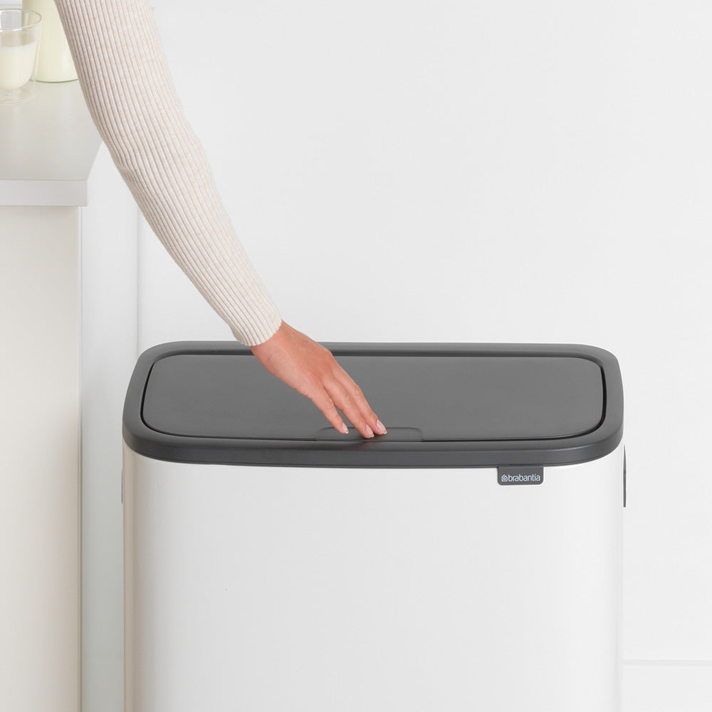 Bo Touch Bin 2 x 30 litre - White