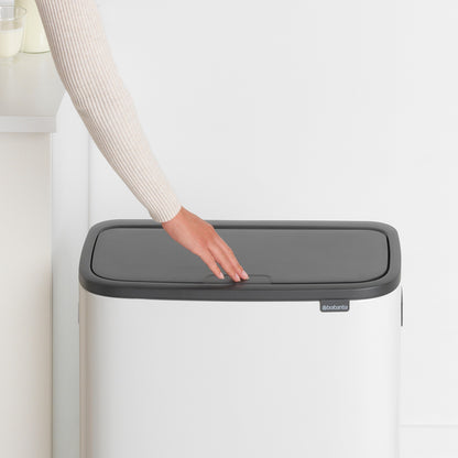 Bo Touch Bin 2 x 30 litre - White