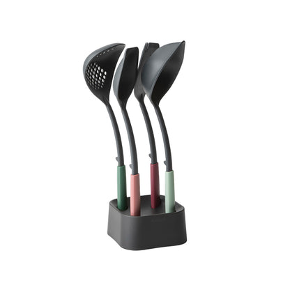 Tasty+ Kitchen Utensils Set plus Stand - Mixed Colours