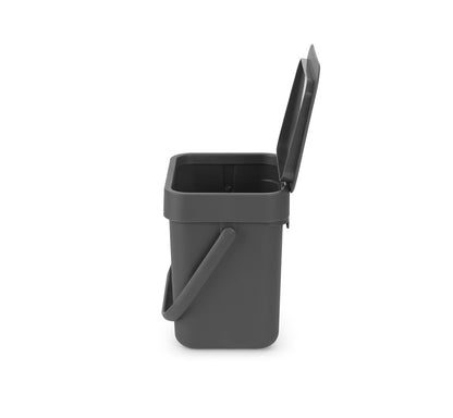 Sort & Go Waste Bin 3 litre - Grey
