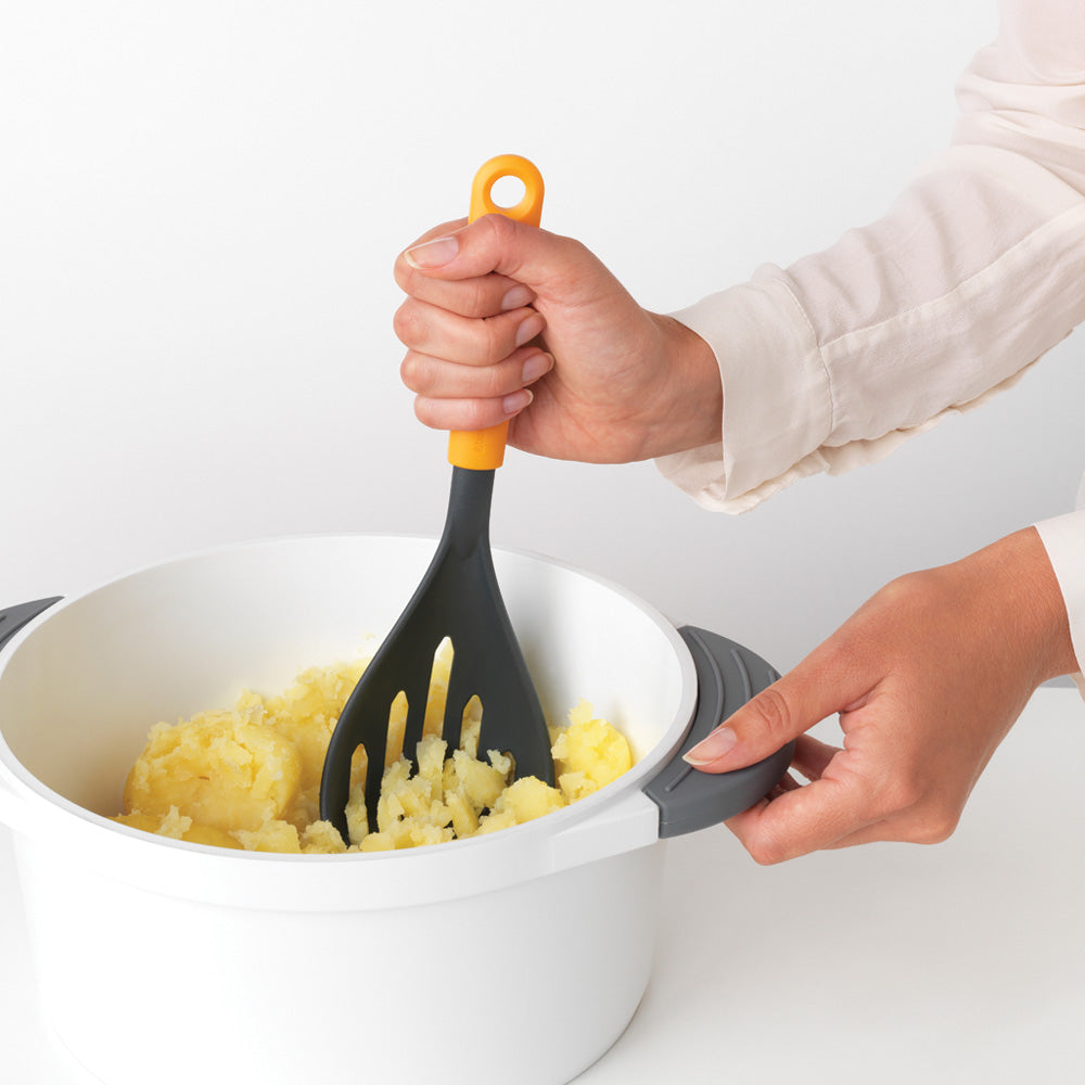 Tasty+ Potato Masher plus Spoon - Honey Yellow