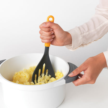 Tasty+ Potato Masher plus Spoon - Honey Yellow