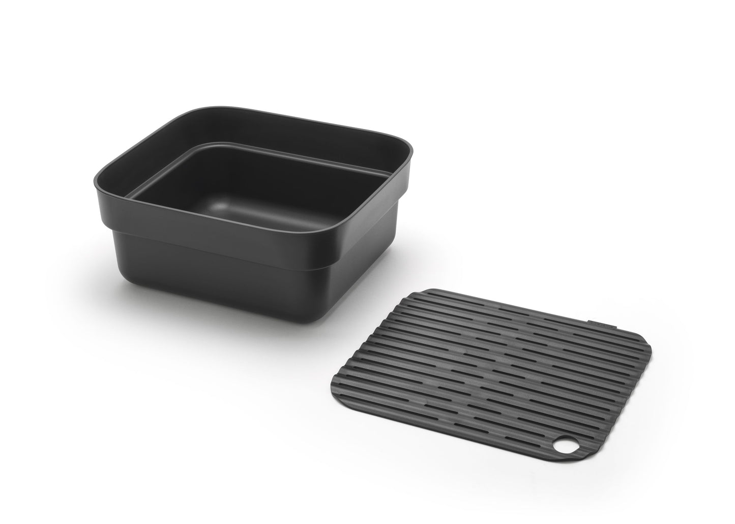 Washing Up Bowl with Drying Tray - Dark Grey