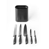 Tasty+ Knife Block with 5 Knives - Dark Grey