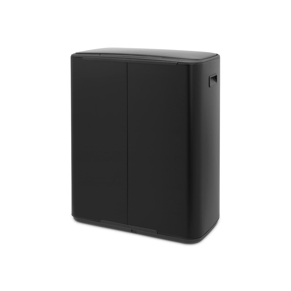 Bo Pedal Bin 2 x 30 litre - Matt Black