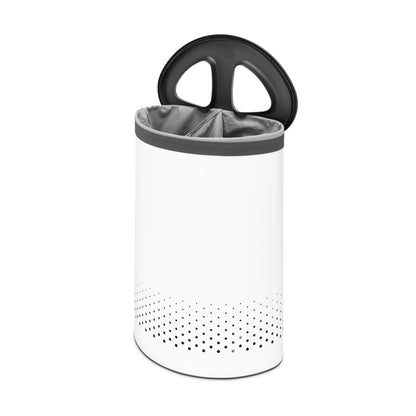 Laundry Bin 55 litre, Selector - White with Dark Grey Lid