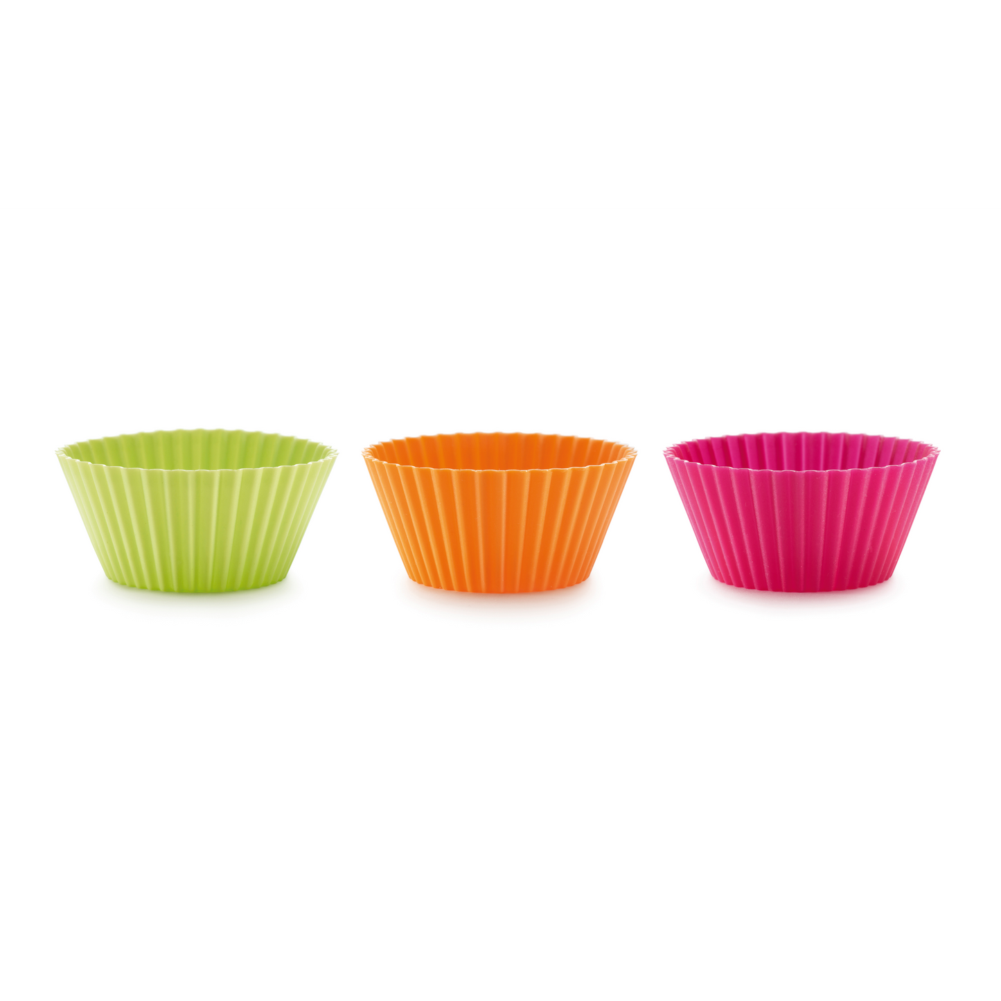 Silicone Muffin Cases Set of 12, 7 cm - Mixed
