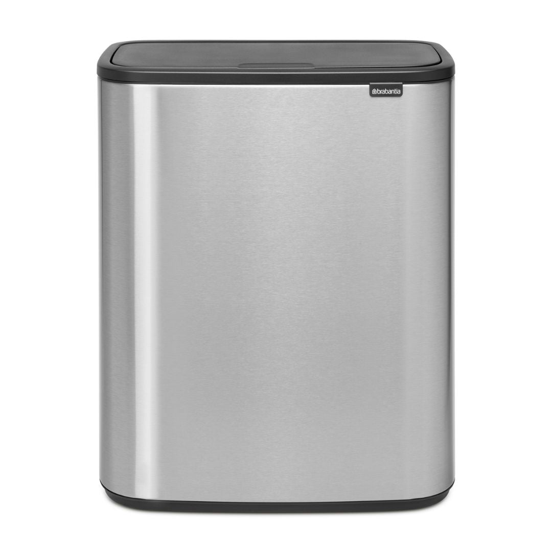 Bo Touch Bin 2 x 30 litre - Matt Steel Fingerprint Proof