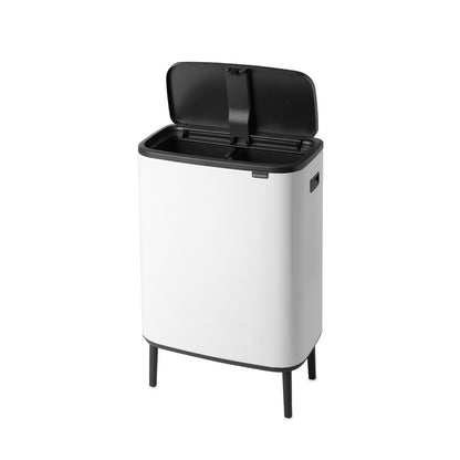 Bo Touch Bin Hi 2 x 30 litre - White