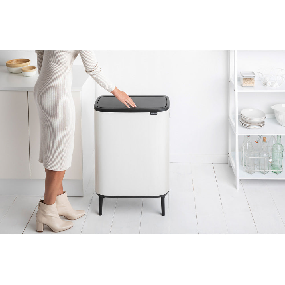 Bo Touch Bin Hi 60 litre - White
