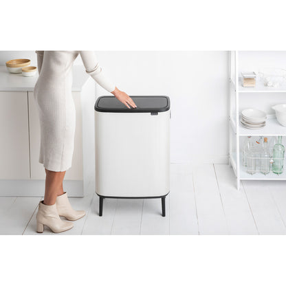 Bo Touch Bin Hi 60 litre - White