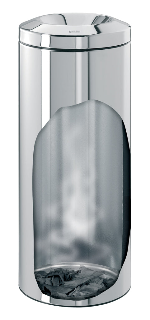 Flame Guard Waste Paper Bin 30 litre - Brilliant Steel