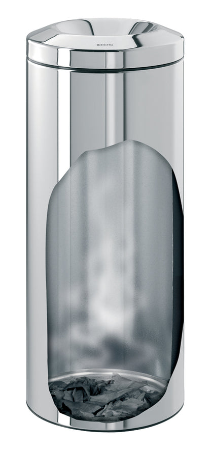 Flame Guard Waste Paper Bin 30 litre - Brilliant Steel