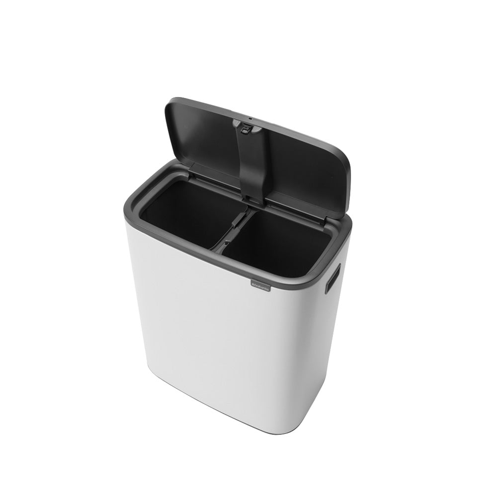Bo Touch Bin 2 x 30 litre - White