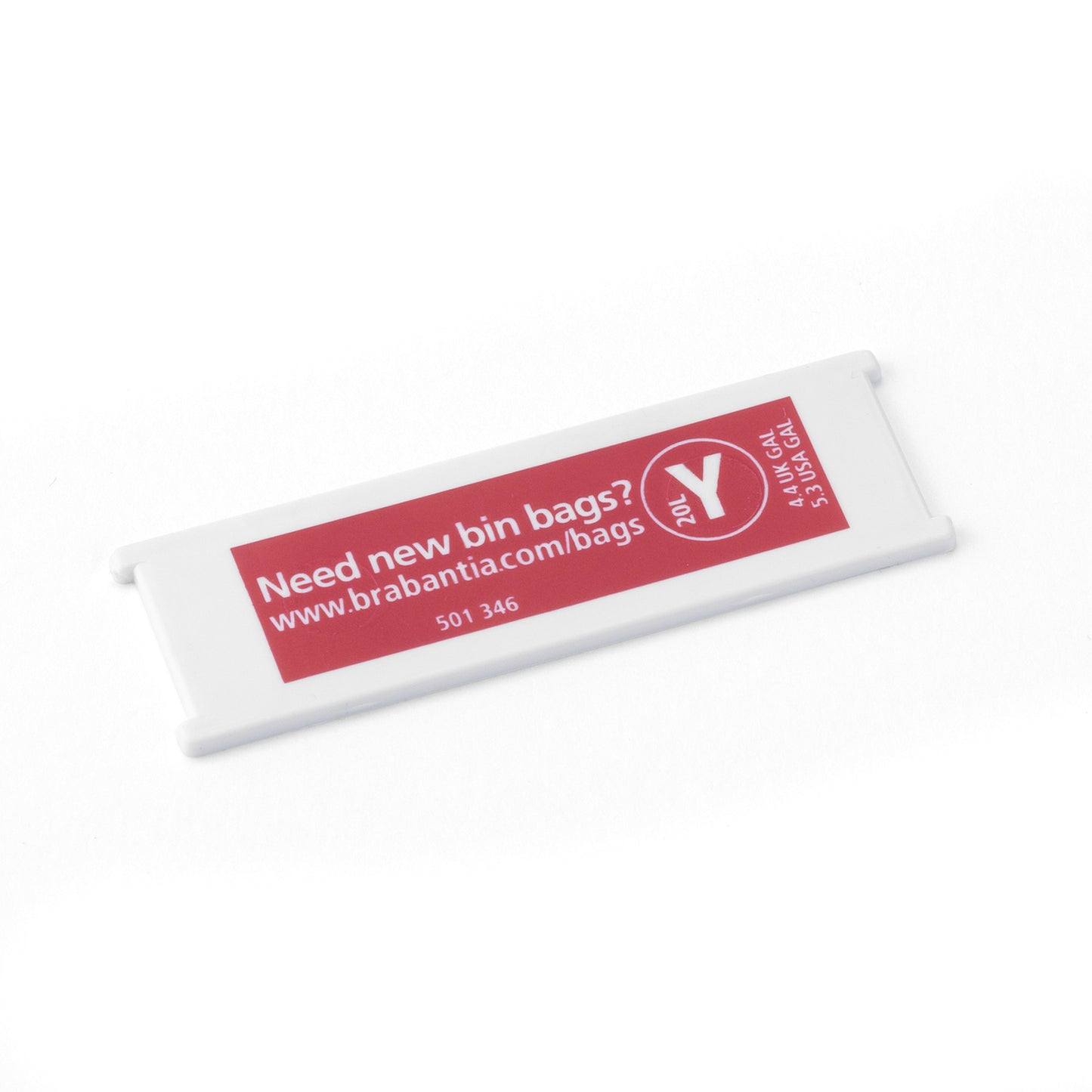 Plastic Capacity Tag 20L (Red) Y