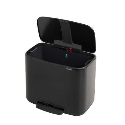Bo Pedal Bin 36 litre - Matt Black